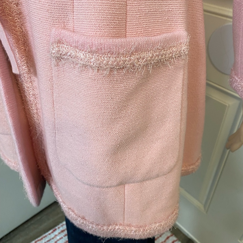 CHANEL Pink Wool coat w/ skirt ( set ) - Picture 7 of 12